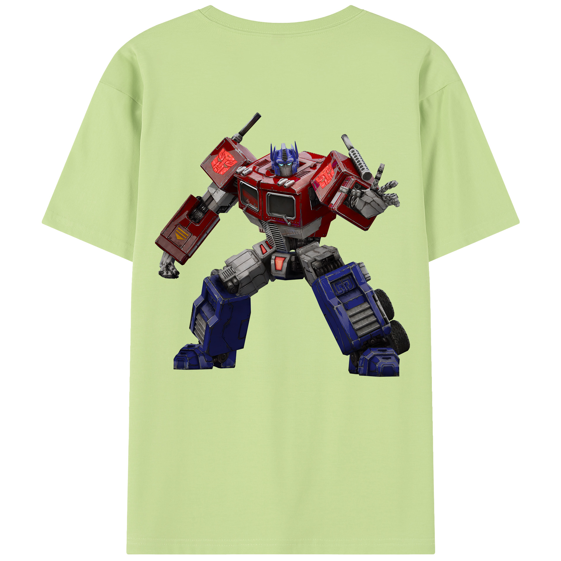 （画像用） Transformers トランスフォーマー 綿100％半袖Tシャツ（背面プリント）